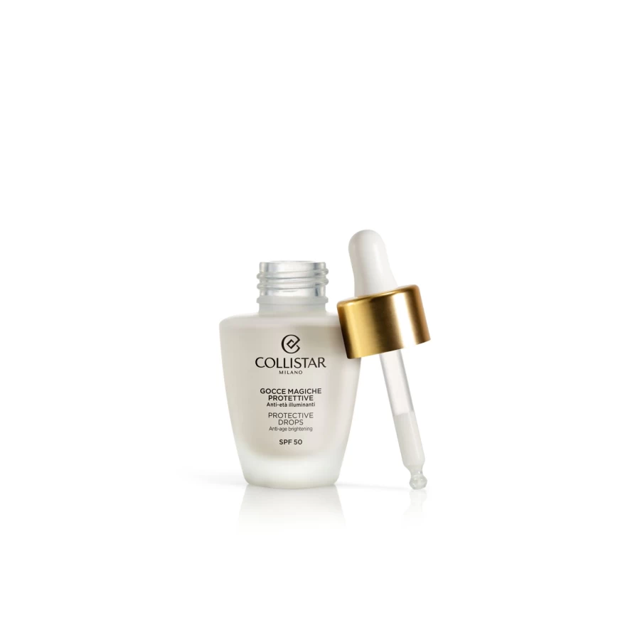 COLLISTAR Protective Drops SPF 50 Sunscreen - White, High Protection UVA/UVB, Lightweight & Non-Greasy
