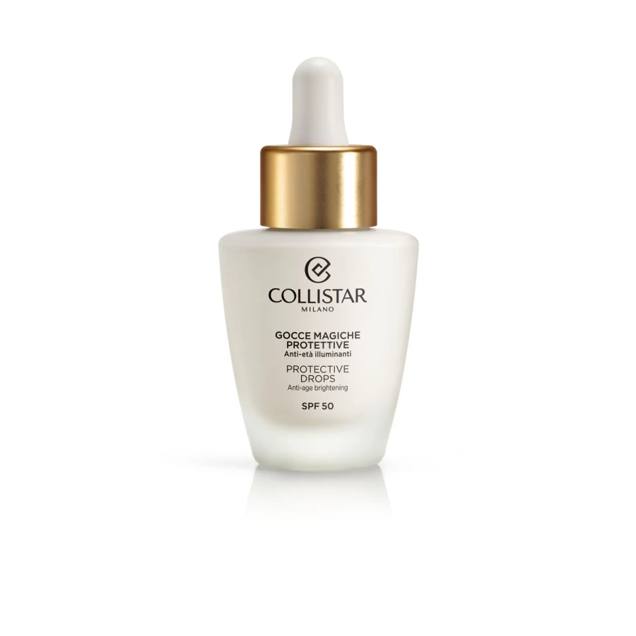 COLLISTAR Protective Drops SPF 50 Sunscreen - White, High Protection UVA/UVB, Lightweight & Non-Greasy
