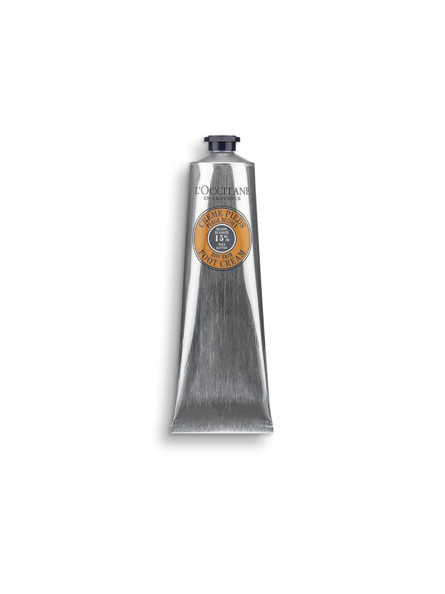L'OCCITANE Shea Butter Foot Cream 150ml - Ultra Moisturizing & Nourishing for Dry Feet - Transparent Hydrating Foot Balm