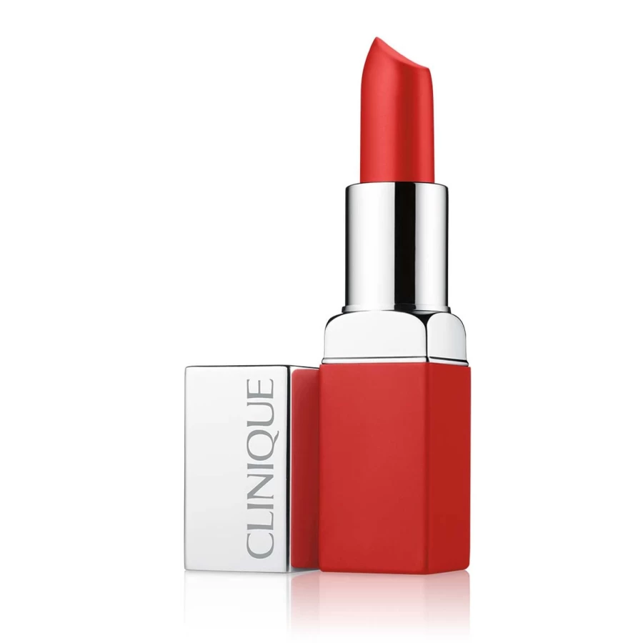 CLINIQUE Pop Matte Lipstick - 03 Ruby Pop, 3.9g | Long-Lasting Matte Finish