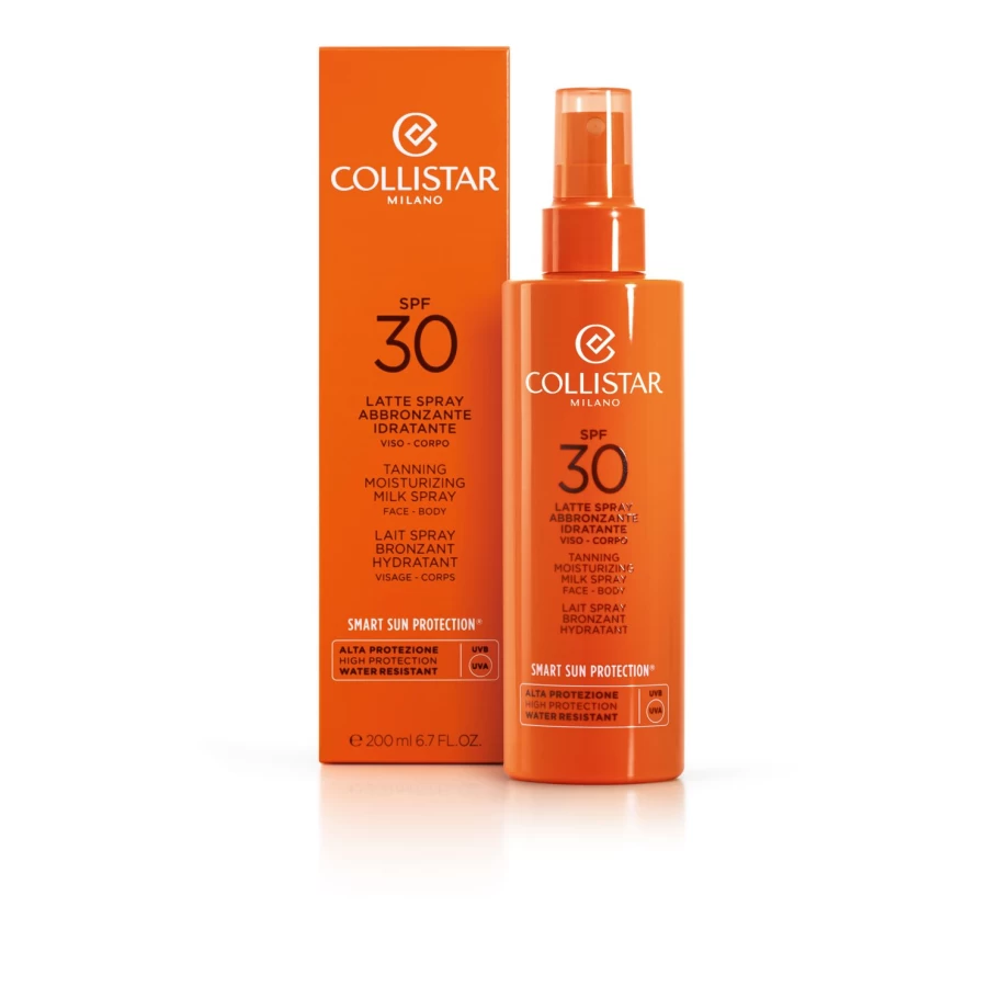 COLLISTAR Orange Self Tanning Moisturizing Milk Spray with SPF 30 - Sun-Kissed Glow & Hydration