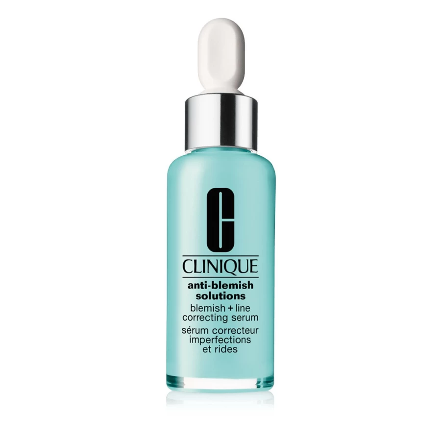 CLINIQUE Anti-Blemish Solutions + Line Correcting Serum 30ml | Green Formula for Clear, Smooth Skin