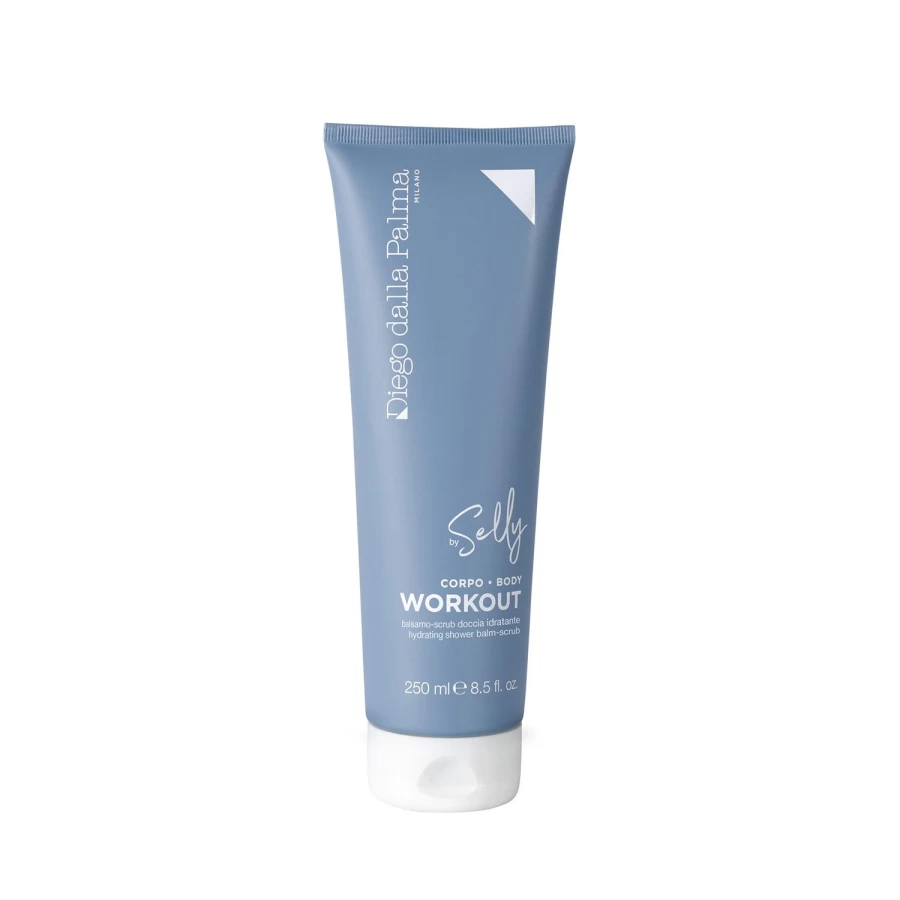 DIEGO DALLA PALMA Selly Body Hydrating Shower Balm & Scrub - Light Blue Moisturizing Exfoliator