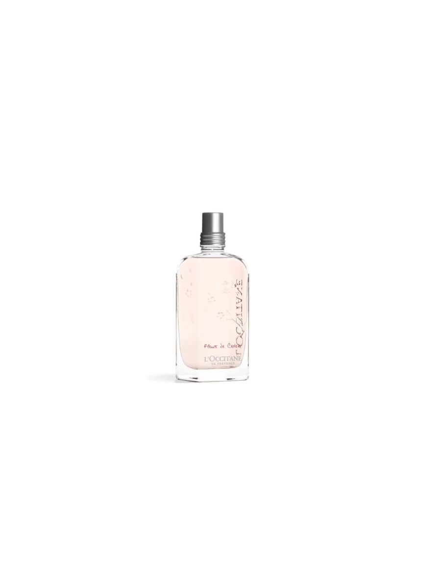L'OCCITANE Cherry Blossom Eau De Toilette for Women - 75ml Fresh Floral Fragrance - Transparent Perfume